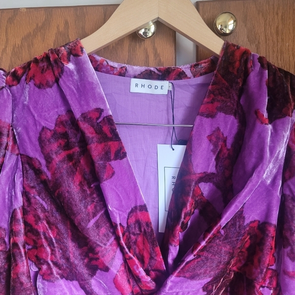 RHODE,  Leanna Dress‎ in Camellia Vine Crocus, Size Large - Picture 10 of 13